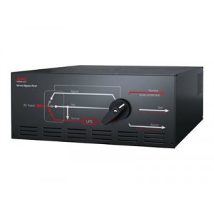 APC Service Bypass Panel - Bypass switch (rack-mountable) - AC 200/208/220/230/240/380/400 V - 20000 VA - output connectors: 2 - black - for P/N: SURT10000XLT-1TF, SURT10000XLT-2TF3-D, SURT14KRMXLJ, SURT18KRMXLJ, SURT20KUXI-IN